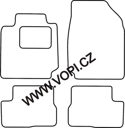 Autokoberce Nissan Micra K 12 5 dvéřový 2003 - 2010 Colorfit Fun (3240)